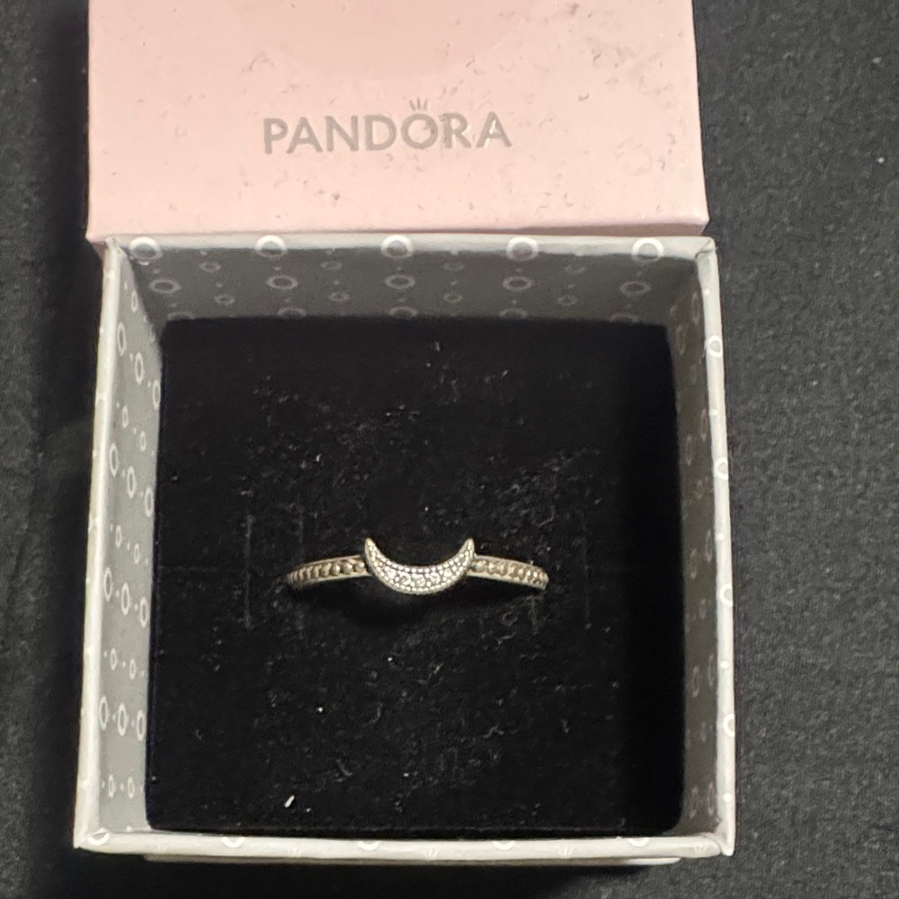 Pandora Silver Crescent Ring